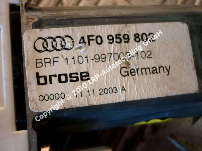 Audi A6 4F original Fensterhebermotor vorn rechts 4F0959802 BROSE BJ2004